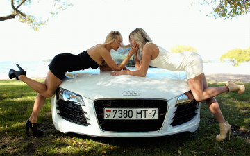 Картинка автомобили -авто+с+девушками audi