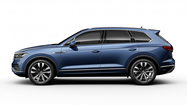 Обои картинки фото volkswagen touareg 2019, автомобили, volkswagen, blue, touareg, 2019
