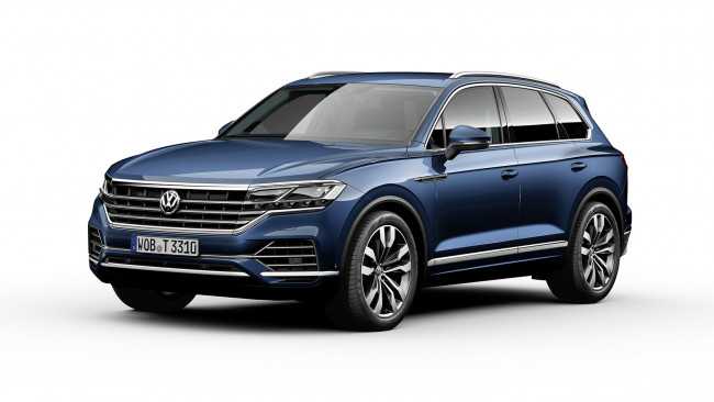 Обои картинки фото volkswagen touareg 2019, автомобили, volkswagen, touareg, blue, 2019