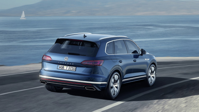 Обои картинки фото volkswagen touareg 2019, автомобили, volkswagen, blue, 2019, touareg