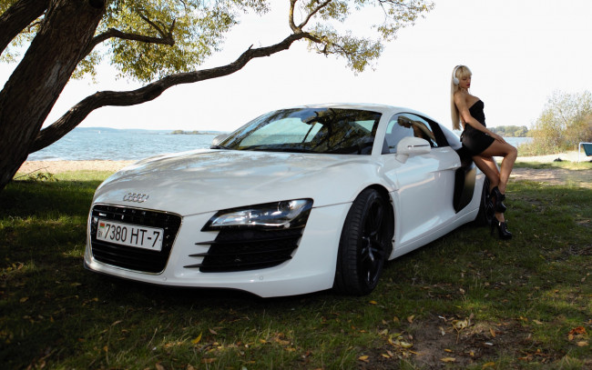 Обои картинки фото автомобили, -авто с девушками, audi