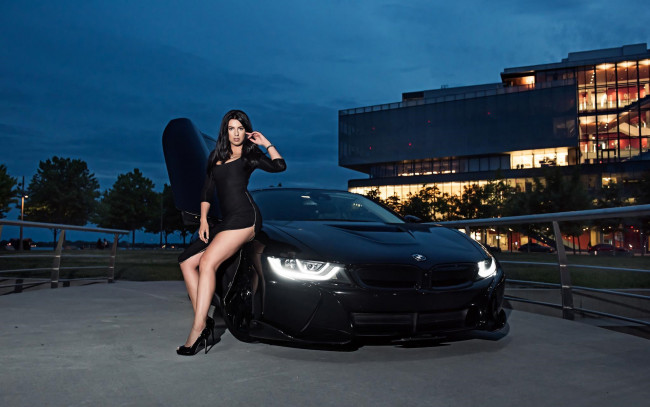 Обои картинки фото автомобили, -авто с девушками, bmw