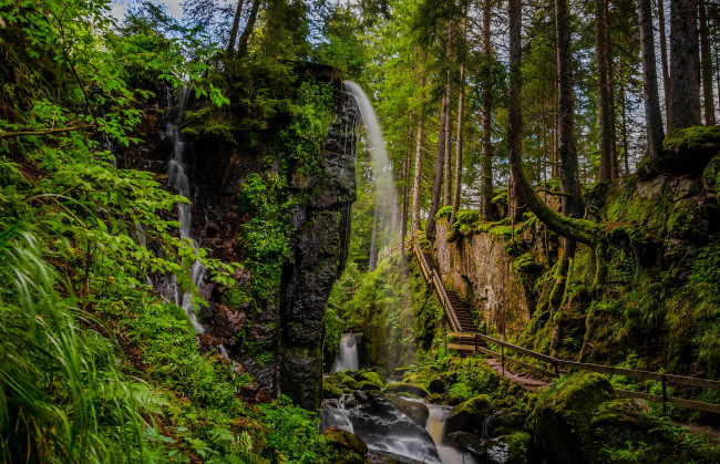 Обои картинки фото природа, водопады, простор