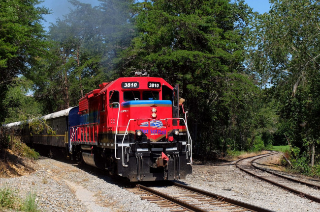 Обои картинки фото техника, поезда, локомотив, состав