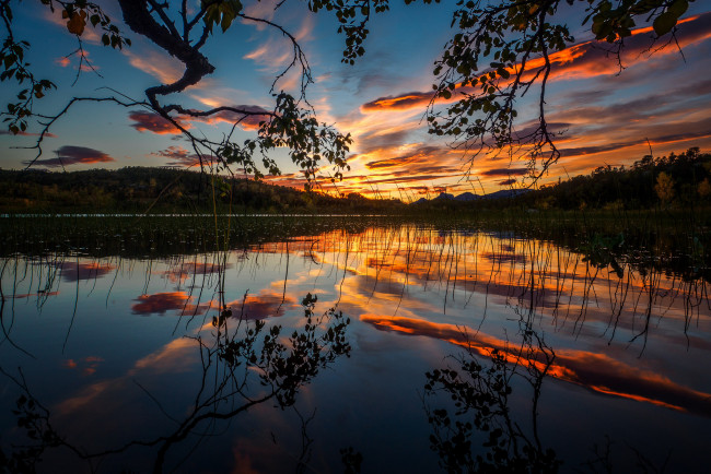 Обои картинки фото природа, восходы, закаты, простор