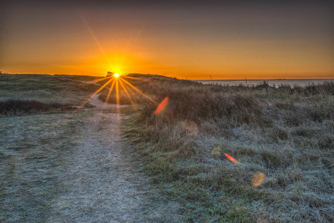 Обои картинки фото природа, восходы, закаты, простор