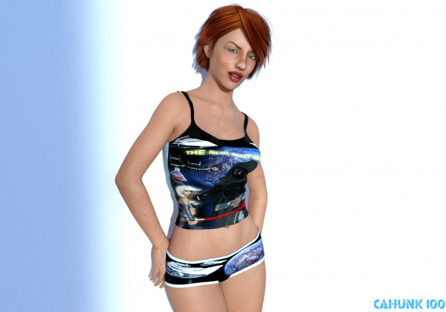 Обои картинки фото 3д графика, люди , people, взгляд, девушка, фон