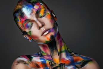 Картинка девушки -unsort+ креатив стиль