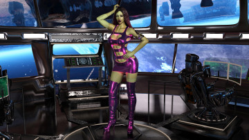 Картинка 3д+графика фантазия+ fantasy девушка взгляд фон