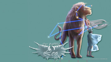 Картинка календари фэнтези девушка лев зодиак