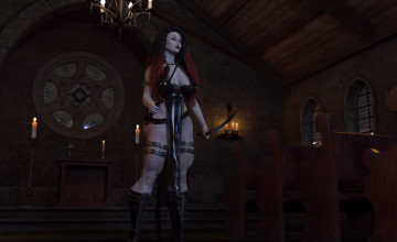 Картинка 3д+графика фантазия+ fantasy девушка взгляд фон