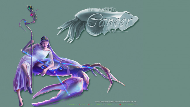 Обои картинки фото календари, фэнтези, девушка, зодиак