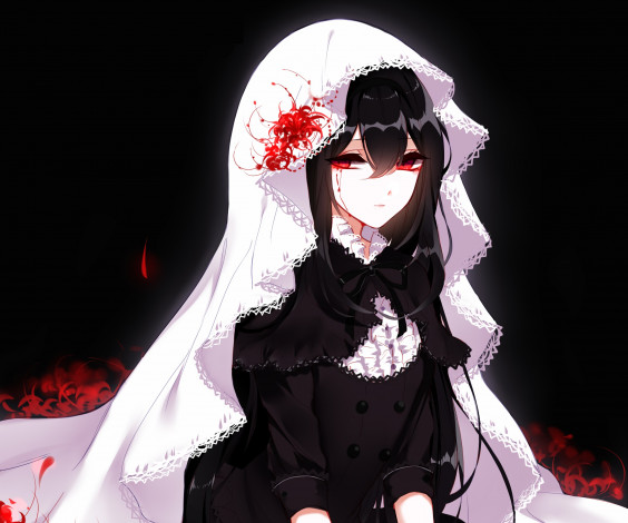 Обои картинки фото sheya, аниме, touhou, девушка