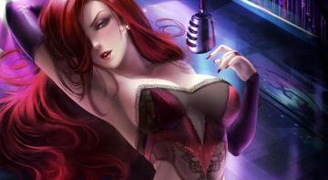 Картинка рисованное кино +мультфильмы jessica rabbit микрофон