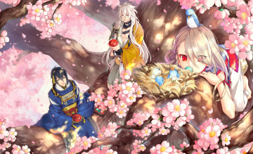 Картинка аниме touken+ranbu танец мечей