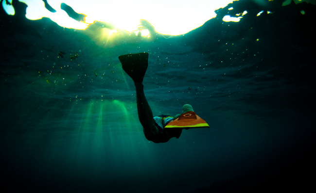 Обои картинки фото разное, люди, море, пловец