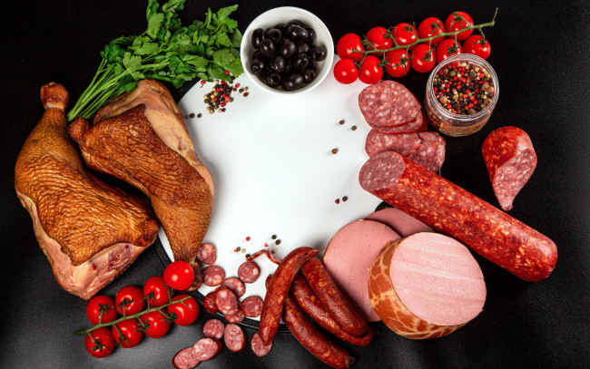 Обои картинки фото еда, колбасные изделия, колбаса