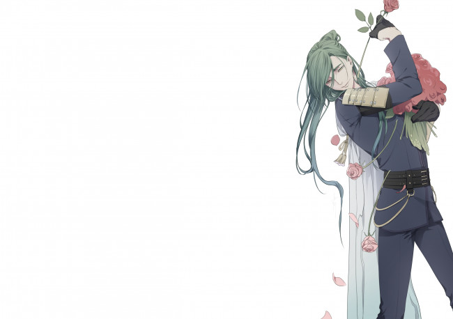 Обои картинки фото аниме, touken ranbu, nikkari, aoe