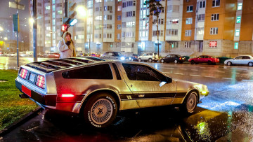 Картинка автомобили dmc delorean