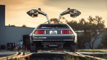 Картинка автомобили dmc delorean