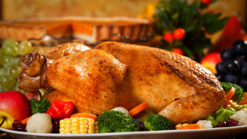 обоя еда, мясные блюда, индейка