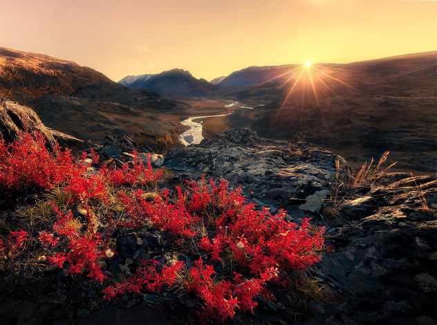 Обои картинки фото природа, восходы, закаты, пейзаж