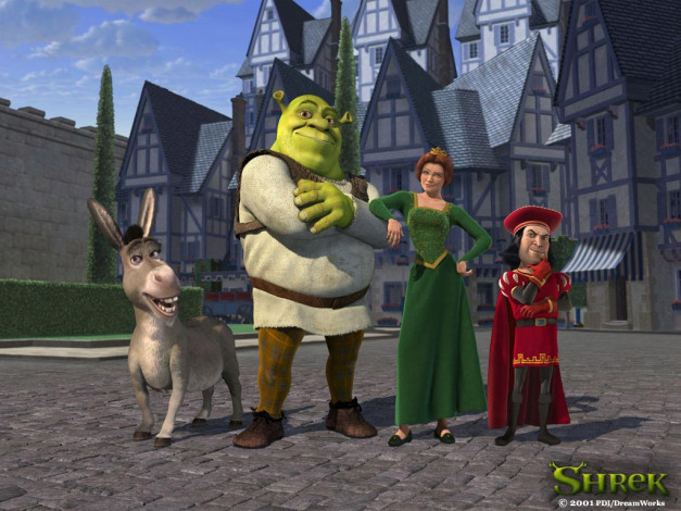 Обои картинки фото мультфильмы, shrek