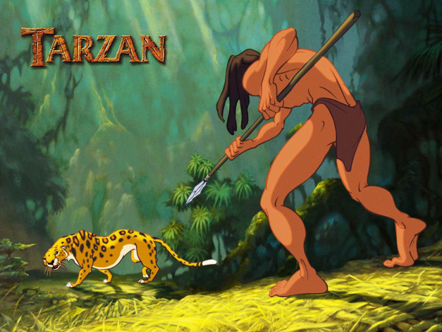 Обои картинки фото мультфильмы, tarzan