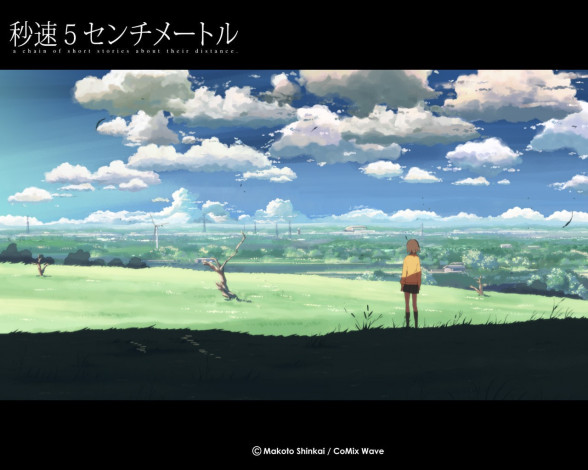 Обои картинки фото аниме, byousoku, centimeter