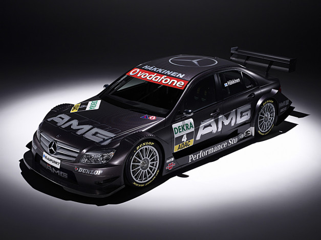 Обои картинки фото amg, mercedes, klasse, dtm, 2007, автомобили, benz