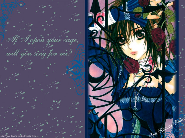 Обои картинки фото cage, by, jade, kinneas, kaiba, аниме, vampire, knight