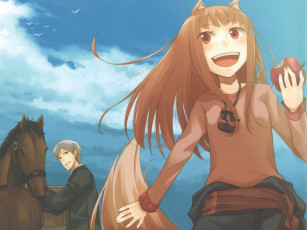 Картинка аниме spice and wolf