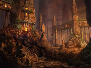 Картинка фэнтези замки