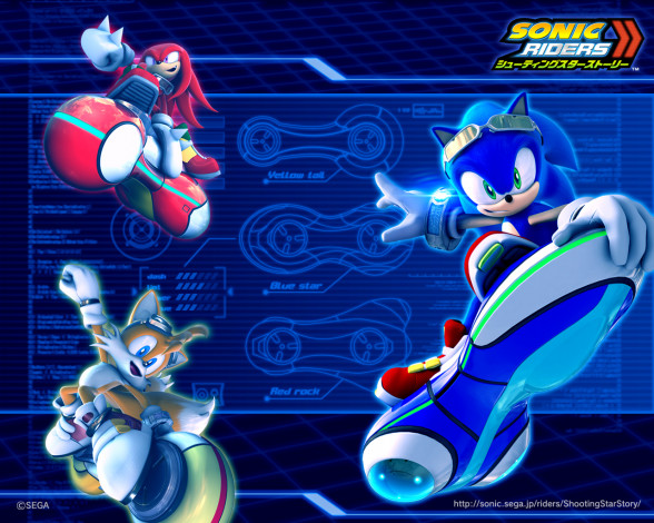 Обои картинки фото видео, игры, sonic, riders, zero, gravity