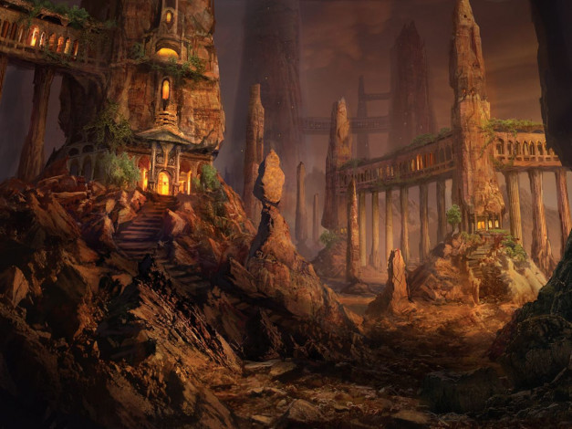 Обои картинки фото фэнтези, замки