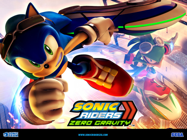 Обои картинки фото видео, игры, sonic, riders, zero, gravity