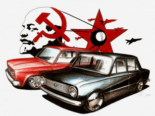 Картинка автомобили рисованные