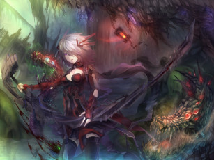 Картинка аниме weapon blood technology