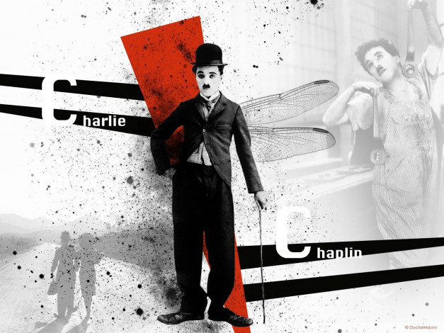 Обои картинки фото charlie, chaplin, мужчины