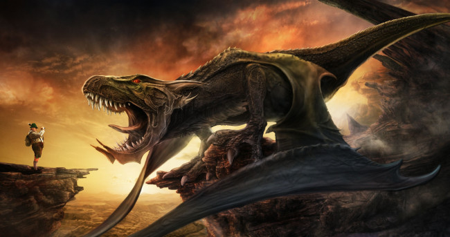 Обои картинки фото фэнтези, драконы