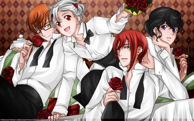 Обои картинки фото goulart, knights, аниме