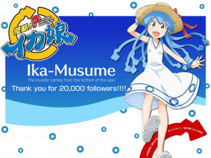 Картинка аниме shinryaku ika musume