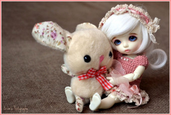 Картинка разное игрушки зайчик кукла