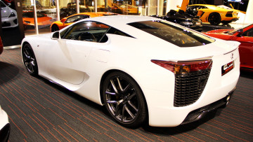 Картинка lexus lfa автомобили выставки уличные фото toyota motor премиум-класс Япония