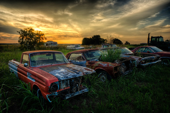 Обои картинки фото автомобили, разные, вместе, свалка