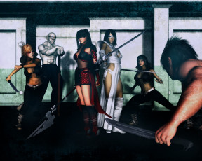 Картинка 3д+графика fantasy+ фантазия девушки оружие