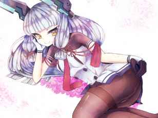 Картинка аниме kantai+collection kantai collection murakumo kancolle арт девушка взгляд tori kabocha