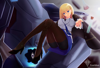 Картинка аниме pixiv+fantasia робот девушка арт глаз orenji pixiv fantasia