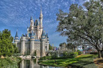 Картинка cinderella`s+castle+-+disney+world +florida города диснейленд замок парк