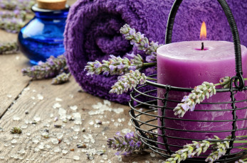 Картинка разное свечи лаванда